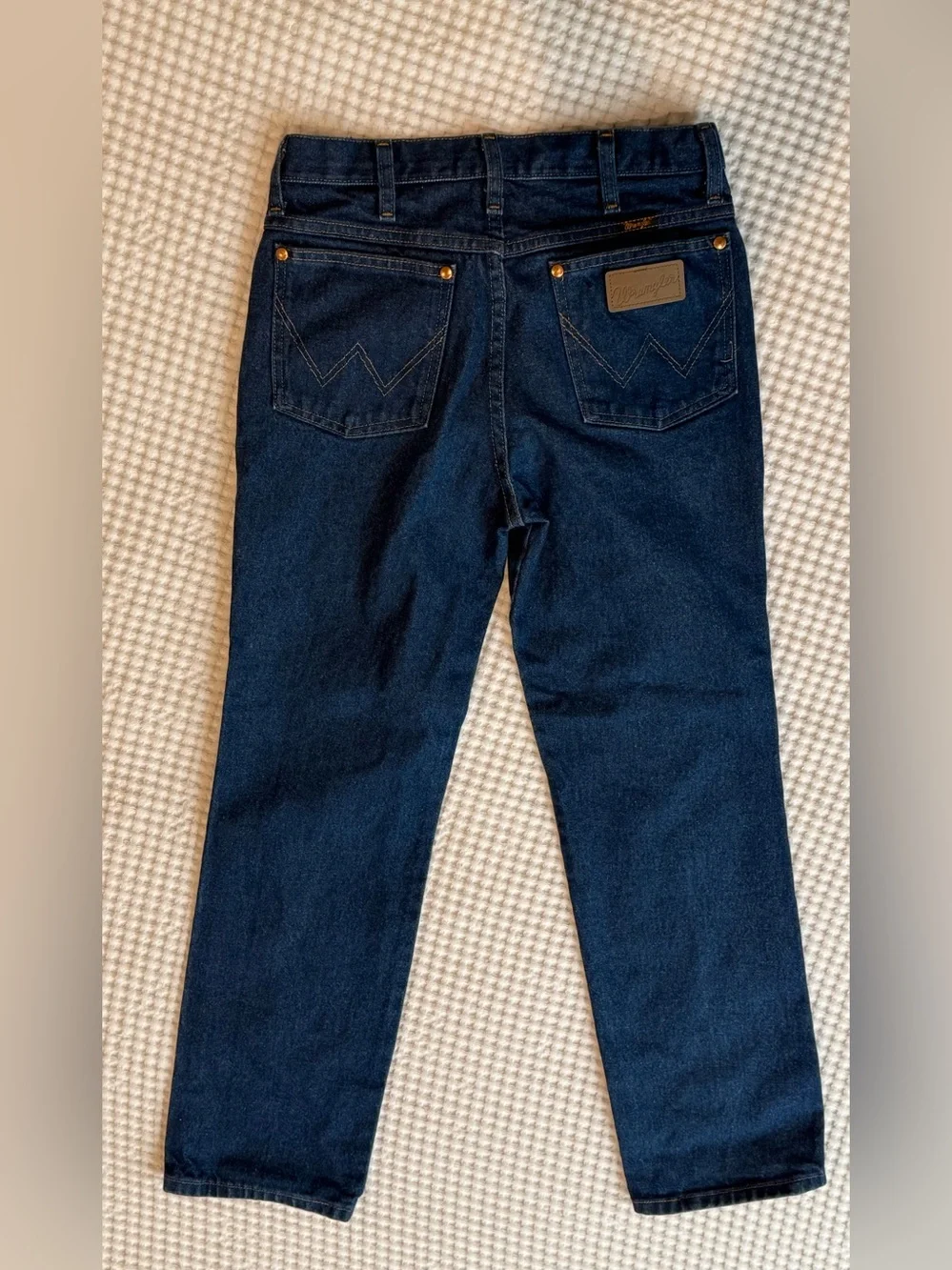 Wrangler Men's Deep Indigo Straight Jeans